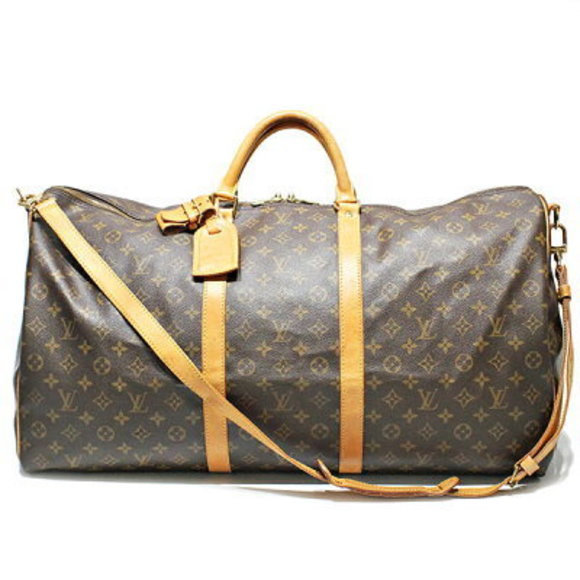 Louis Vuitton travel Bag Boston Bandouliere Monogram Keepall - Picture 1 of 4